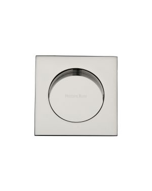 Square Flush Pull 63.5 x 63.5mm Polished Nickel finish