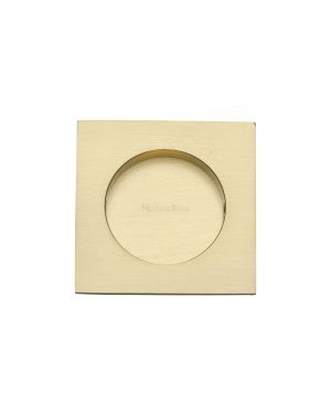 Square Flush Pull 63.5 x 63.5mm Satin Brass finish