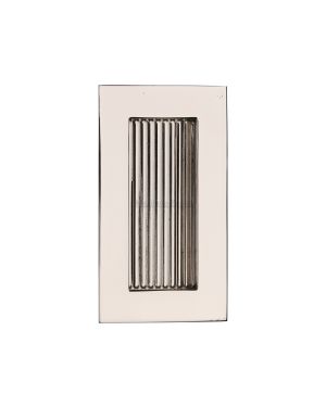 Reeded Rectangular Flush Pull 105 x 58mm Polished Nickel finish