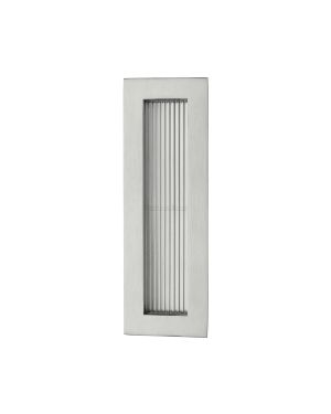 Reeded Rectangular Flush Pull 175 x 58mm Satin Chrome finish