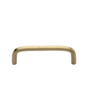 Heritage Brass Cabinet Pull Wire Design 96mm CTC Satin Brass Finish