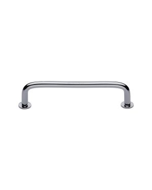 Heritage Brass Cabinet Pull Wire Design with 16mm Rose 128mm CTC Polished Chrome Finish