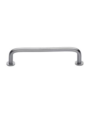 Heritage Brass Cabinet Pull Wire Design with 16mm Rose 160mm CTC Satin Chrome Finish