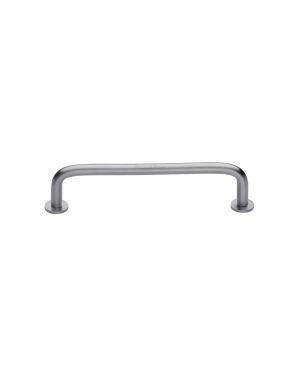 Heritage Brass Cabinet Pull Wire Design with 16mm Rose 96mm CTC Satin Chrome Finish