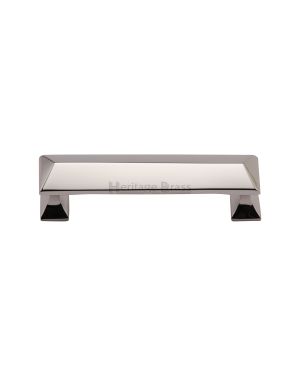 Heritage Brass Cabinet Pull Pyramid Design 203mm CTC Polished Nickel Finish