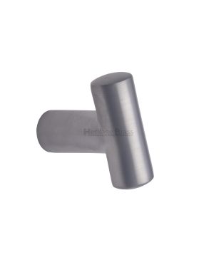 Heritage Brass Cabinet Knob T Shaped 35mm Satin Chrome finish