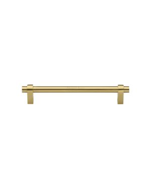 Heritage Brass Cabinet Pull Industrial Design 128mm CTC Satin Brass Finish