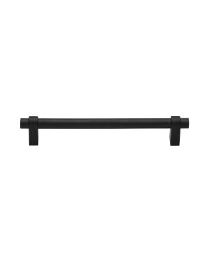 Heritage Brass Cabinet Pull Industrial Design 160mm CTC Matt Black Finish