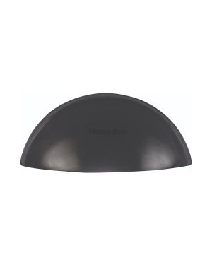 Heritage Brass Drawer Pull Half Moon Design 57mm CTC Matt Black Finish