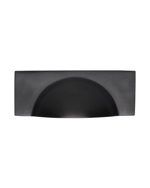 Heritage Brass Drawer Pull Hampshire Design 57mm CTC Matt Black Finish
