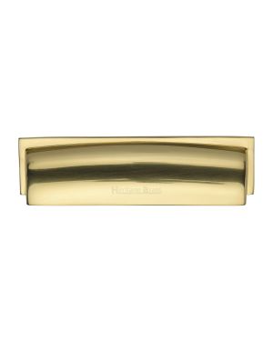 Heritage Brass Drawer Pull Shropshire Design 152mm CTC Polished Brass Finish