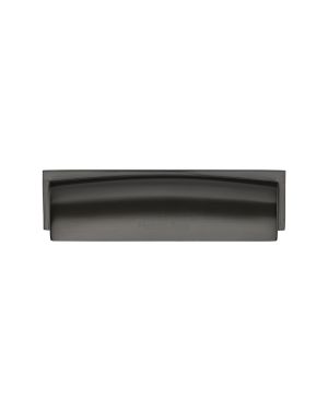 Heritage Brass Drawer Pull Shropshire Design 76/96mm CTC Matt Bronze Finish