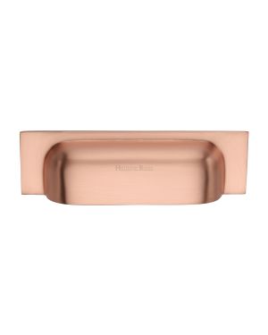 Heritage Brass Drawer Pull 96mm CTC Satin Rose Gold Finish