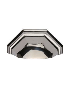 Heritage Brass Drawer Pull 89mm CTC Polished Nickel Finish