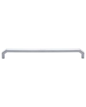Heritage Brass Cabinet Pull Hex Angular Design 254mm CTC Satin Chrome Finish