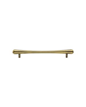 Heritage Brass Cabinet Pull T-Bar Raindrop Design 128mm CTC Antique Brass Finish