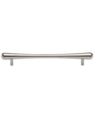 Heritage Brass Cabinet Pull T-Bar Raindrop Design 256mm CTC Polished Nickel Finish