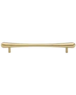 Heritage Brass Cabinet Pull T-Bar Raindrop Design 256mm CTC Satin Brass Finish