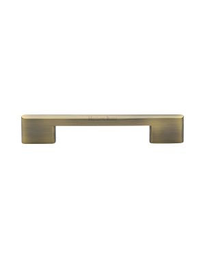 Heritage Brass Cabinet Pull Slim Metro Design 128mm CTC Antique Brass finish
