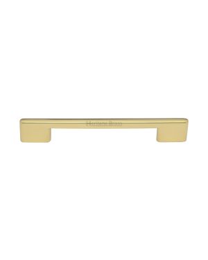 Heritage Brass Cabinet Pull Slim Metro Design 160mm CTC Polished Brass finish
