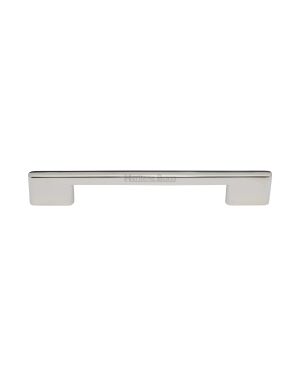 Heritage Brass Cabinet Pull Slim Metro Design 160mm CTC Polished Nickel finish