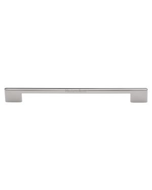 Heritage Brass Cabinet Pull Slim Metro Design 256mm CTC Polished Nickel finish