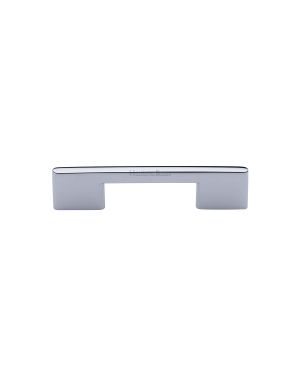 Heritage Brass Cabinet Pull Slim Metro Design 96mm CTC Polished Chrome finish
