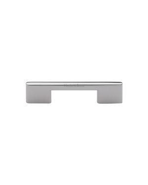 Heritage Brass Cabinet Pull Slim Metro Design 96mm CTC Polished Nickel finish
