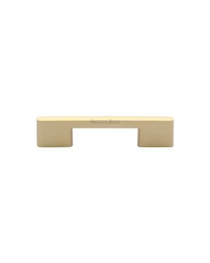 Heritage Brass Cabinet Pull Slim Metro Design 96mm CTC Satin Brass finish