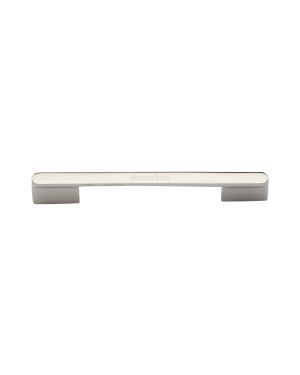 Heritage Brass Cabinet Pull Bridge Design 128&160mm CTC Polished Nickel Finish