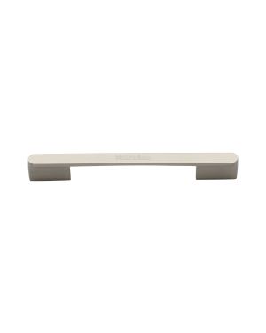 Heritage Brass Cabinet Pull Bridge Design 128&160mm CTC Satin Nickel Finish
