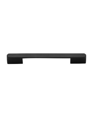 Heritage Brass Cabinet Pull Bridge Design 192&224mm CTC Matt Black Finish