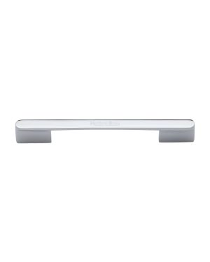 Heritage Brass Cabinet Pull Bridge Design 192&224mm CTC Polished Chrome Finish