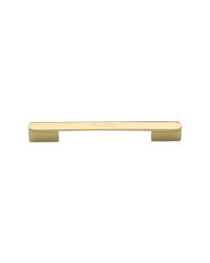 Heritage Brass Cabinet Pull Bridge Design 96mm CTC Polished Brass Finish