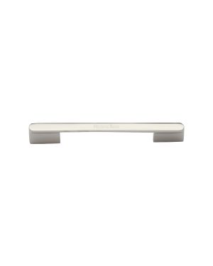 Heritage Brass Cabinet Pull Bridge Design 96mm CTC Polished Nickel Finish