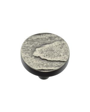 Heritage Brass Cabinet Knob Round Pine Design 32mm Aged Nickel finish