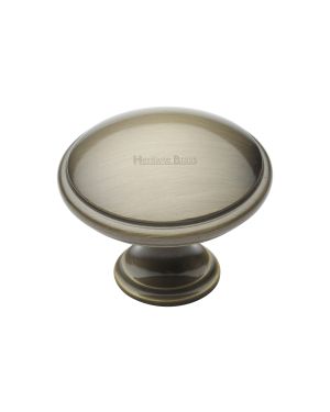 Heritage Brass Cabinet Knob Domed Design 38mm Antique Brass finish