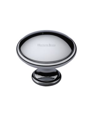 Heritage Brass Cabinet Knob Domed Design 38mm Polished Chrome finish