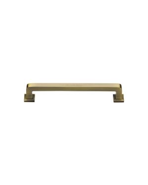Heritage Brass Cabinet Pull Square Vintage Design 101mm CTC Antique Brass Finish