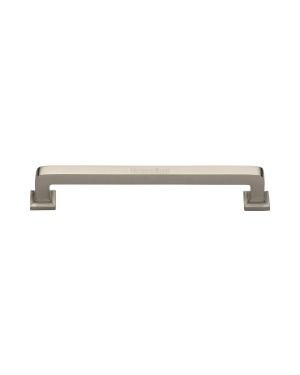 Heritage Brass Cabinet Pull Square Vintage Design 152mm CTC Satin Nickel Finish