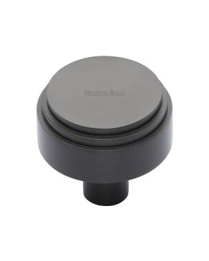 Heritage Brass Cabinet Knob Round Deco Design 32mm Matt Bronze finish