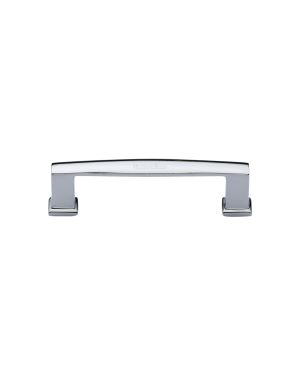 Heritage Brass Cabinet Pull Vintage Design 102mm CTC Polished Chrome Finish