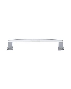 Heritage Brass Cabinet Pull Vintage Design 152mm CTC Satin Chrome Finish