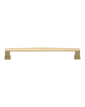 Heritage Brass Cabinet Pull Vintage Design 203mm CTC Satin Brass Finish