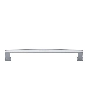 Heritage Brass Cabinet Pull Vintage Design 203mm CTC Satin Chrome Finish