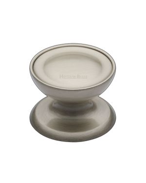 Heritage Brass Cabinet Knob Surrey Design 32mm Satin Nickel finish