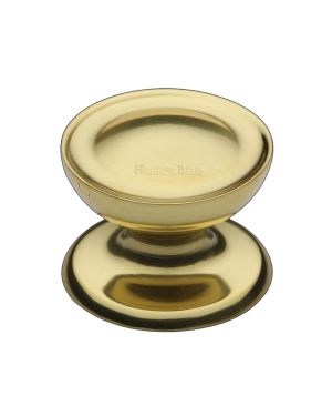 Heritage Brass Cabinet Knob Surrey Design 38mm Polished Brass finish
