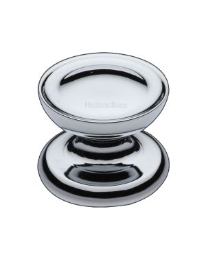 Heritage Brass Cabinet Knob Surrey Design 38mm Polished Chrome finish