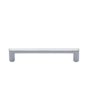 Heritage Brass Cabinet Pull Hex Profile Design 152mm CTC Polished Chrome Finish