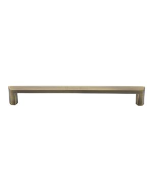 Heritage Brass Cabinet Pull Hex Profile Design 203mm CTC Antique Brass Finish